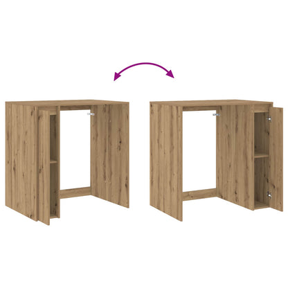 vidaXL Waschmaschinen-Schrank mit Tür Artisan-Eiche 87 x 60 x 89 cm