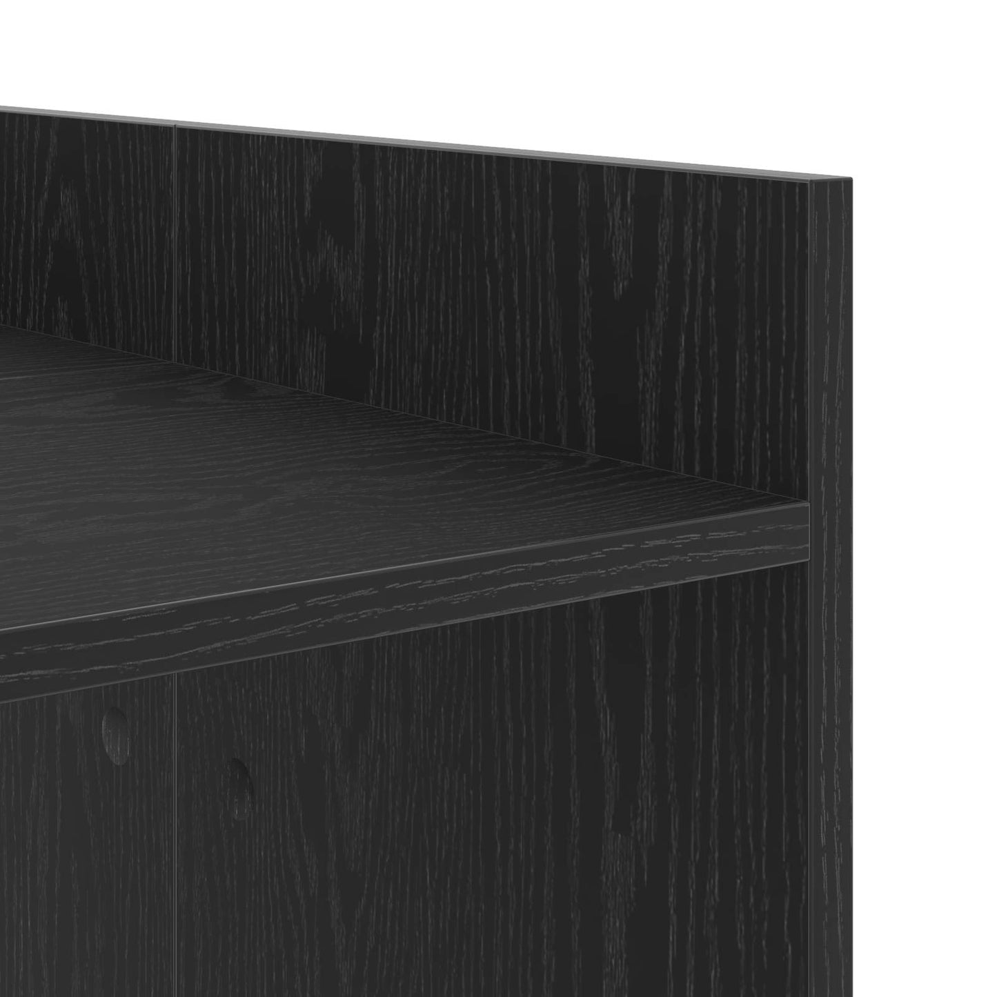 vidaXL Waschmaschinen-Schrank Schwarz Eichen-Optik 67,5 x 62 x 97 cm