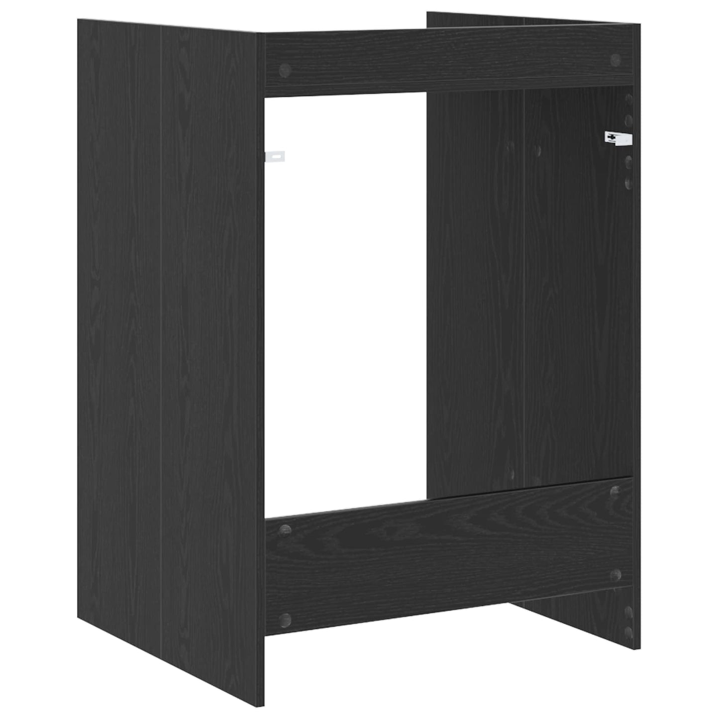 vidaXL Waschmaschinen-Schrank Schwarz Eichen-Optik 67,5 x 62 x 97 cm