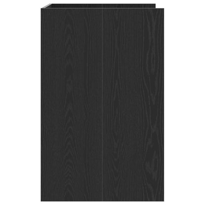 vidaXL Waschmaschinen-Schrank Schwarz Eichen-Optik 67,5 x 62 x 97 cm
