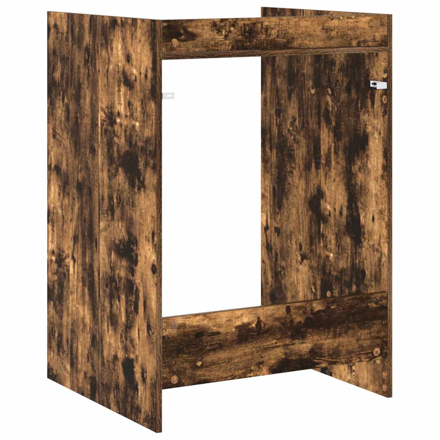 vidaXL Waschmaschinen-Schrank Geräucherte Eiche 67,5 x 62 x 97 cm