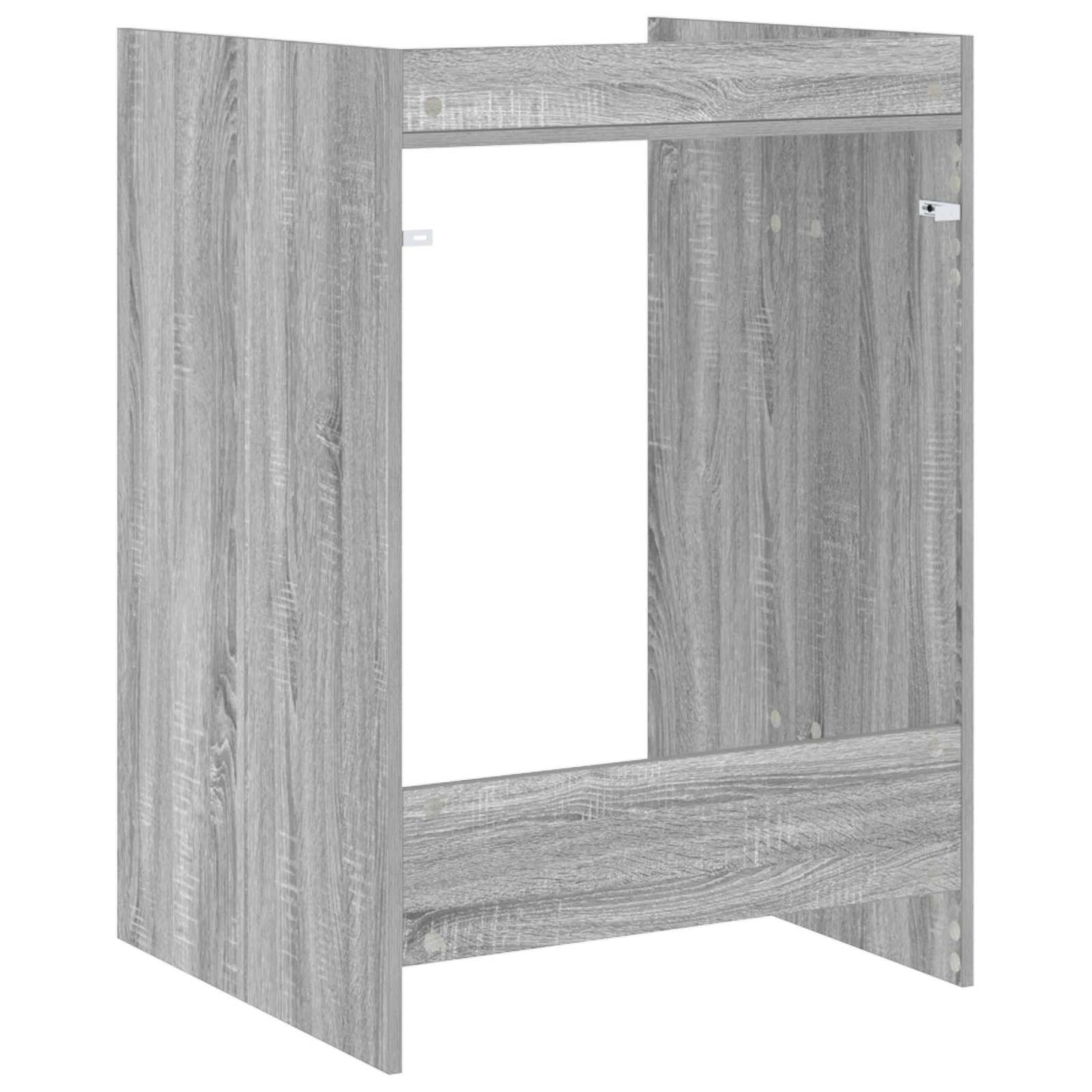 vidaXL Waschmaschinen-Schrank Graues Sonoma 67,5 x 62 x 97 cm