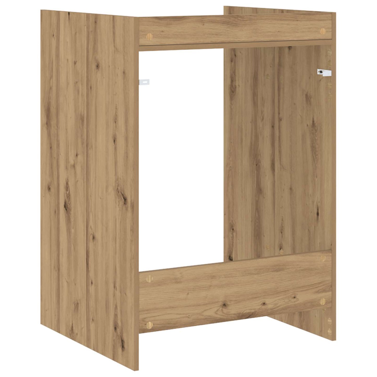 vidaXL Waschmaschinen-Schrank Kunsthandwerk Eiche 67,5 x 62 x 97 cm