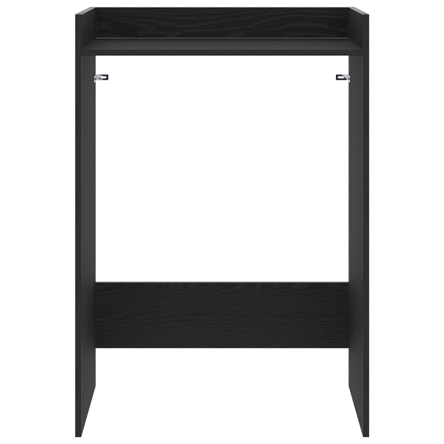 Waschmaschinen-Schrank Schwarz Eichen-Optik 67,5 x 48 x 97 cm