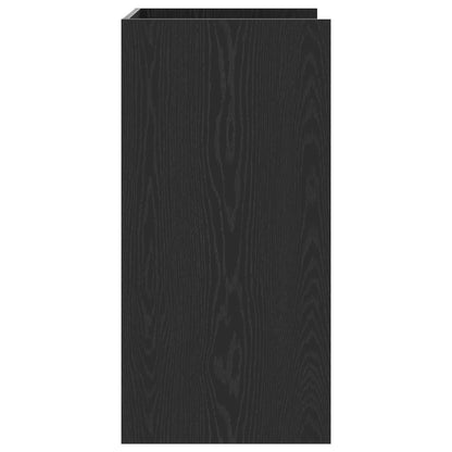 Waschmaschinen-Schrank Schwarz Eichen-Optik 67,5 x 48 x 97 cm