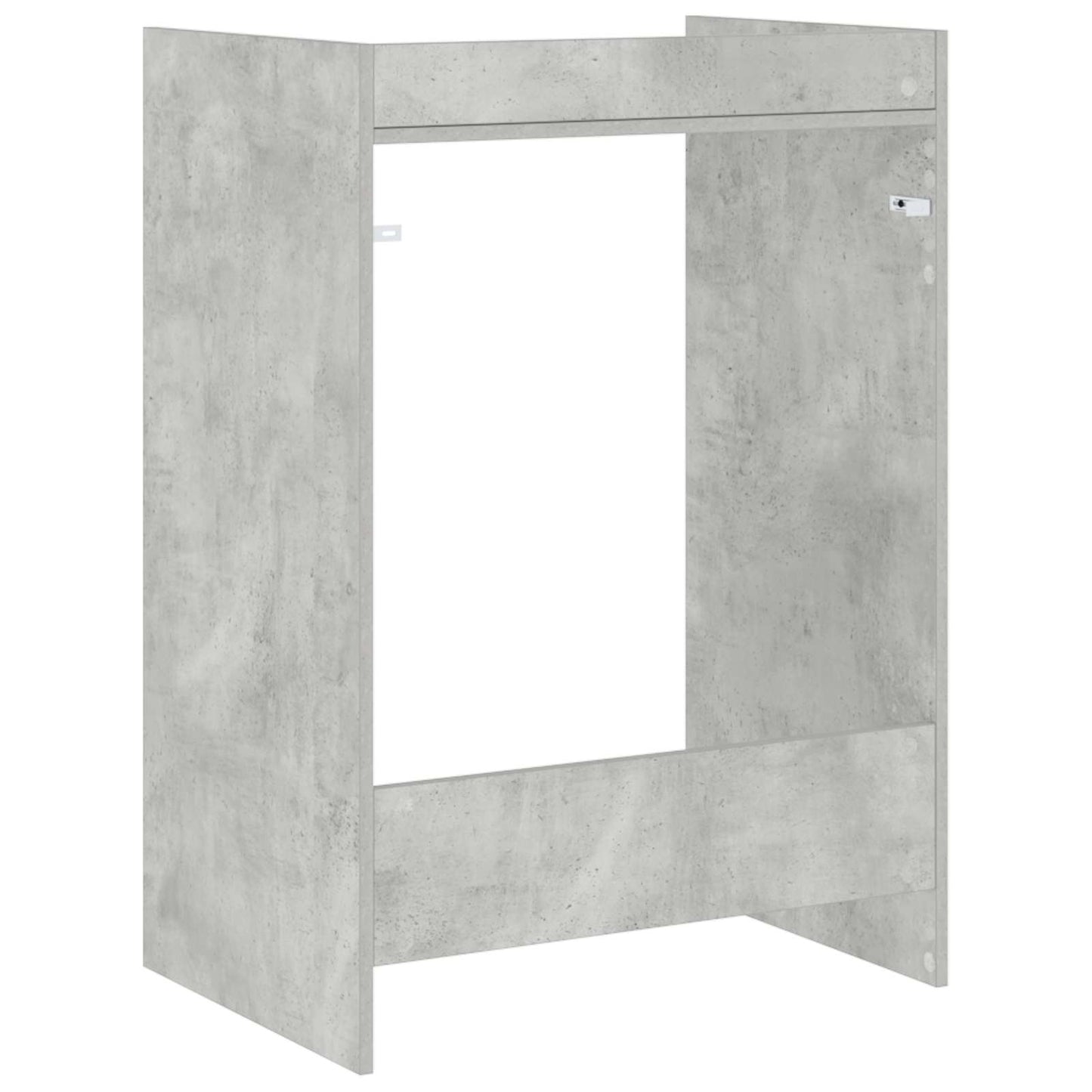 vidaXL Waschmaschinen-Schrank Beton 67,5 x 48 x 97 cm Holzwerkstoff