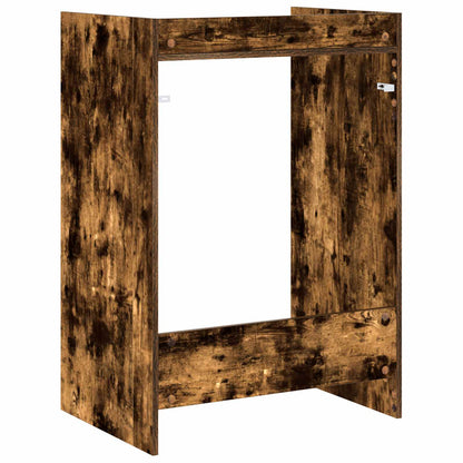 vidaXL Waschmaschinen-Schrank Geräucherte Eiche 67,5 x 48 x 97 cm