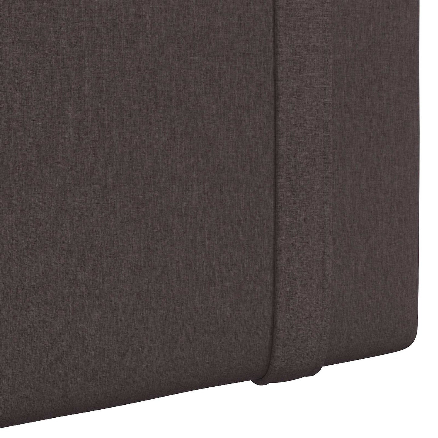 Hängevorderseite Wandmontiert Dunkelbraun 100 x 55 x 5 cm Stoff