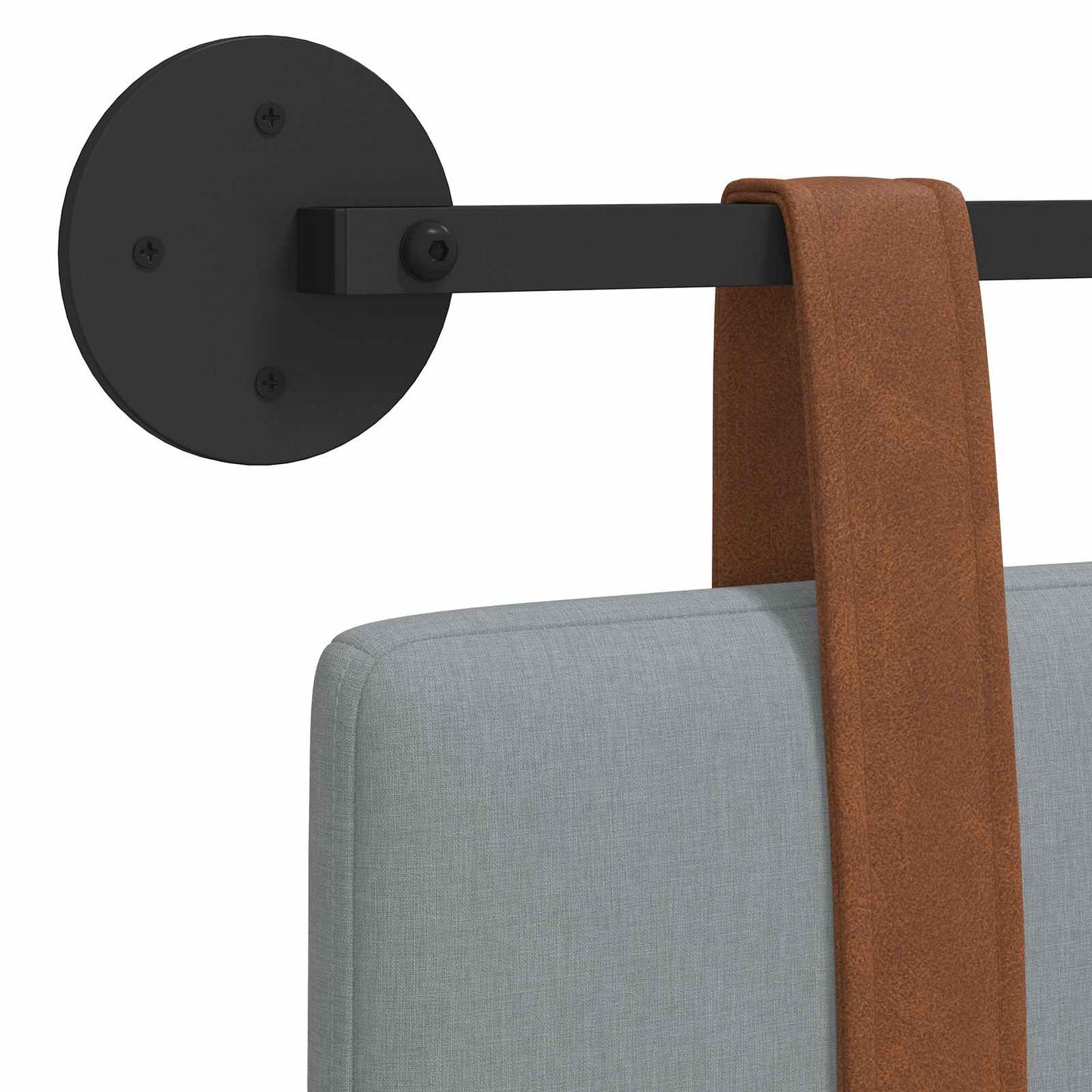 Hängevorderseite Uni Hellgrau 100 x 55 x 5 cm Antikes PU