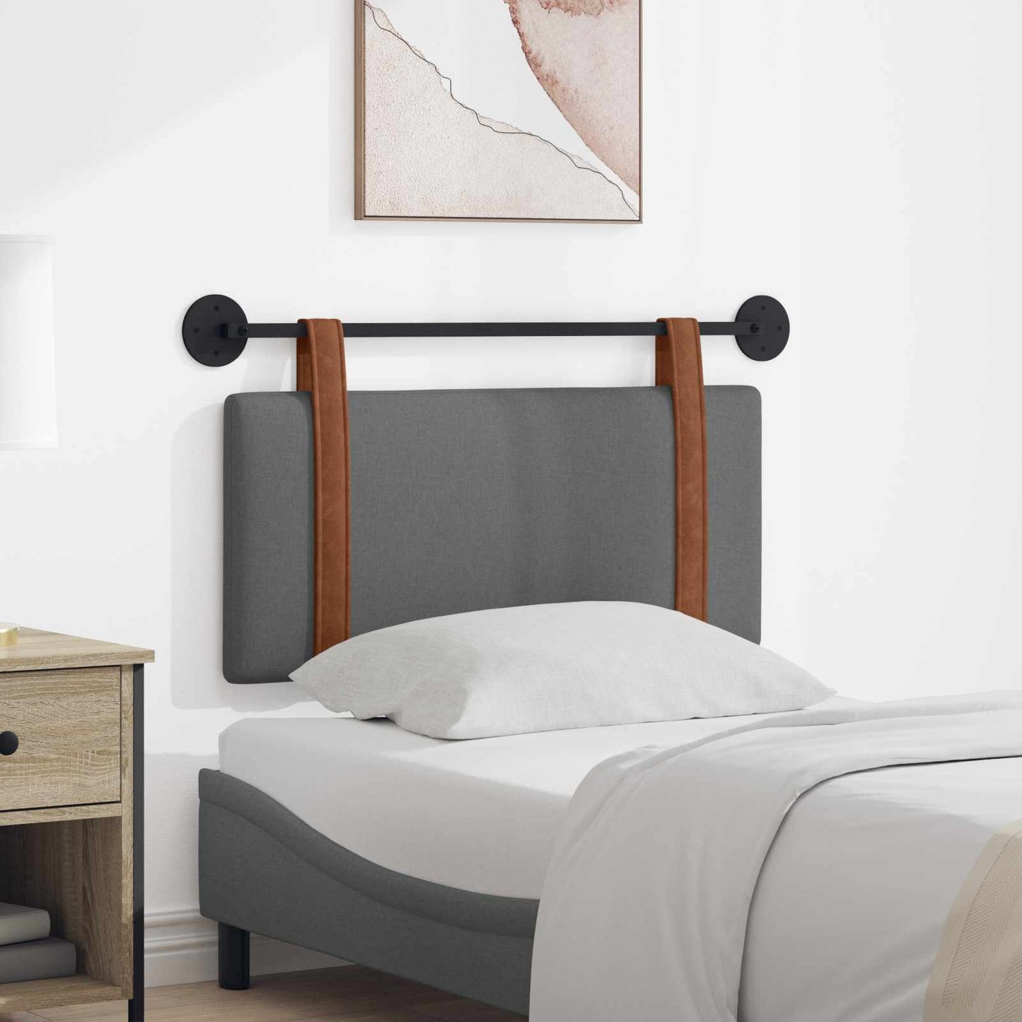 Hängevorderseite Uni Dunkelgrau 100 x 55 x 5 cm Antikes PU