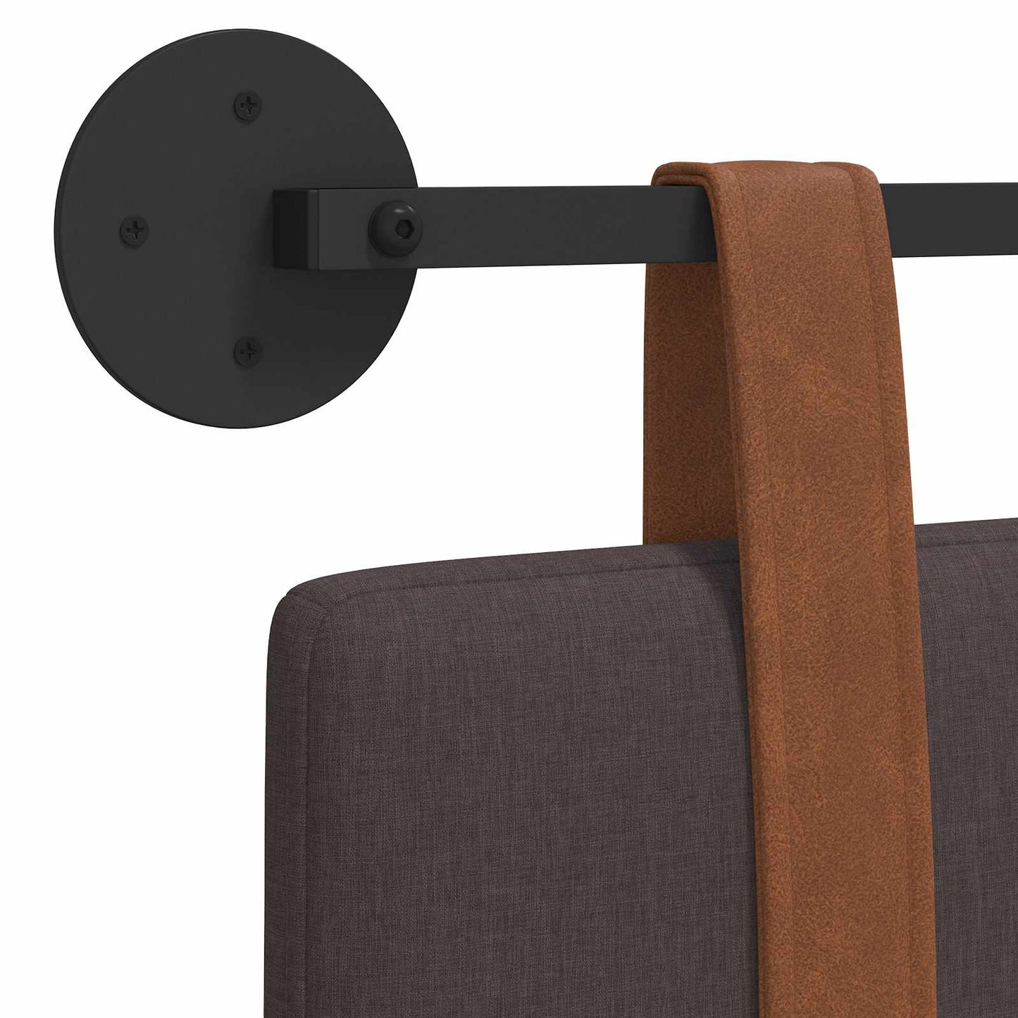 Hängevorderseite Uni Dunkelbraun 110 x 55 x 5 cm Antikes PU