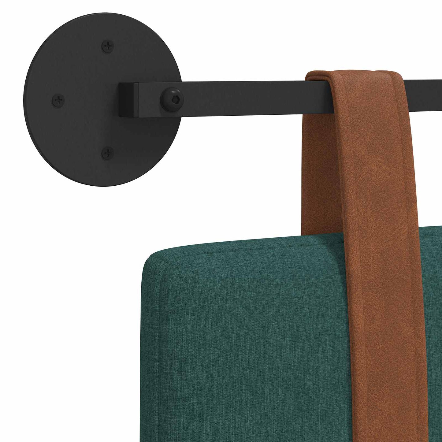 Hängevorderseite Uni Dunkelgrün 130 x 55 x 5 cm Antikes PU