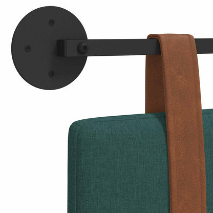 Hängevorderseite Uni Dunkelgrün 130 x 55 x 5 cm Antikes PU