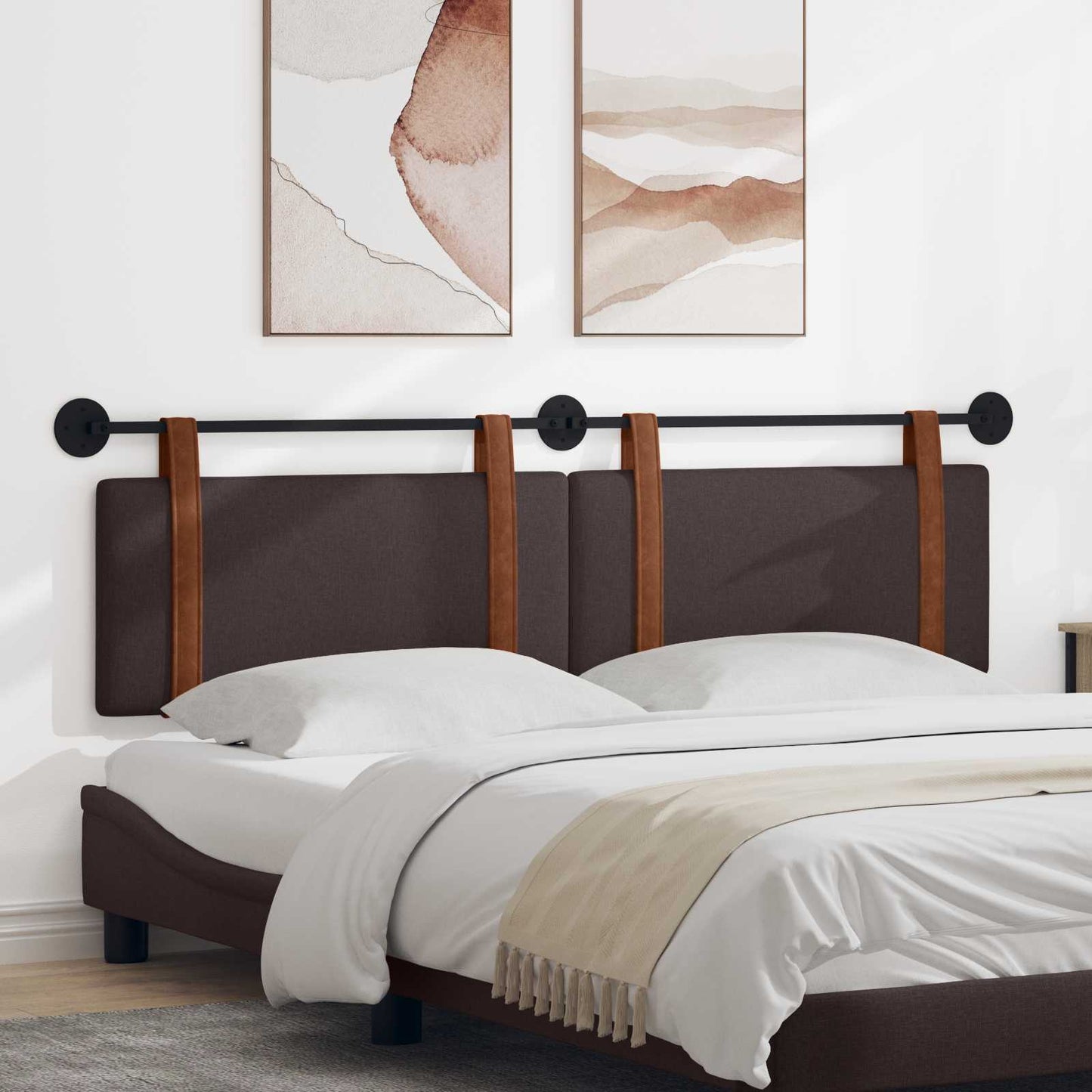 Hängevorderseite Uni Dunkelbraun 190 x 55 x 5 cm Antikes PU