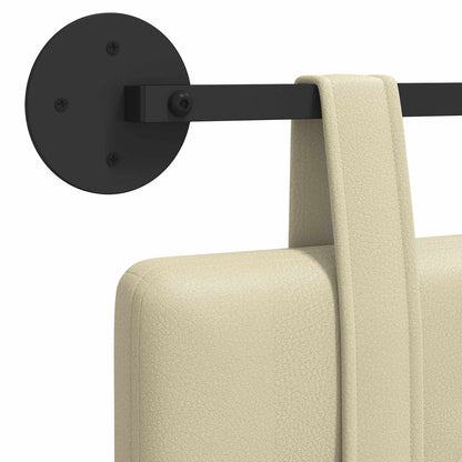 Hängevorderseite Wandmontiert Creme 210 x 55 x 5 cm Kunstleder