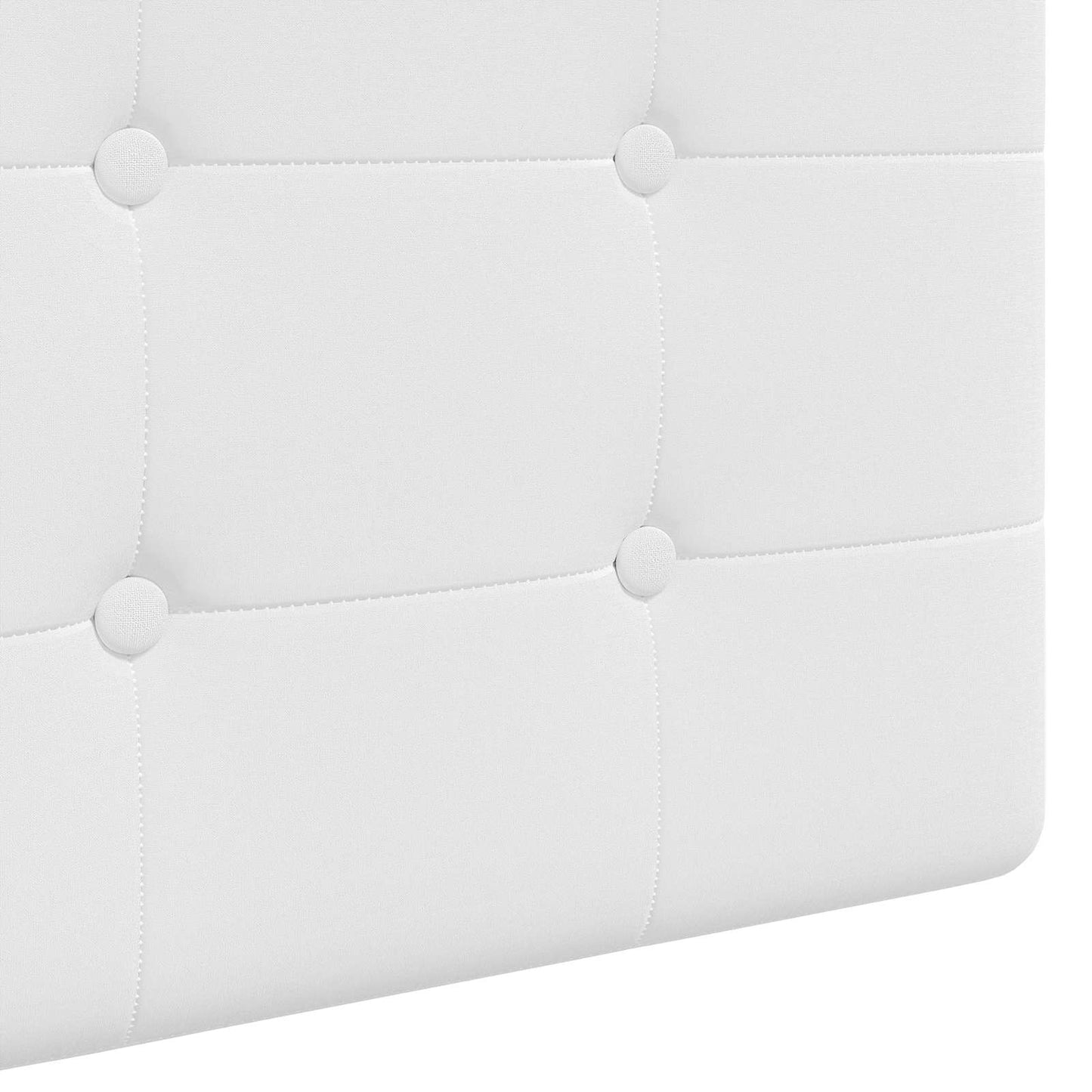 Hängevorderseite Wandmontiert Weiß 190 x 55 x 5 cm Stoff