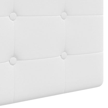 Hängevorderseite Wandmontiert Weiß 190 x 55 x 5 cm Stoff