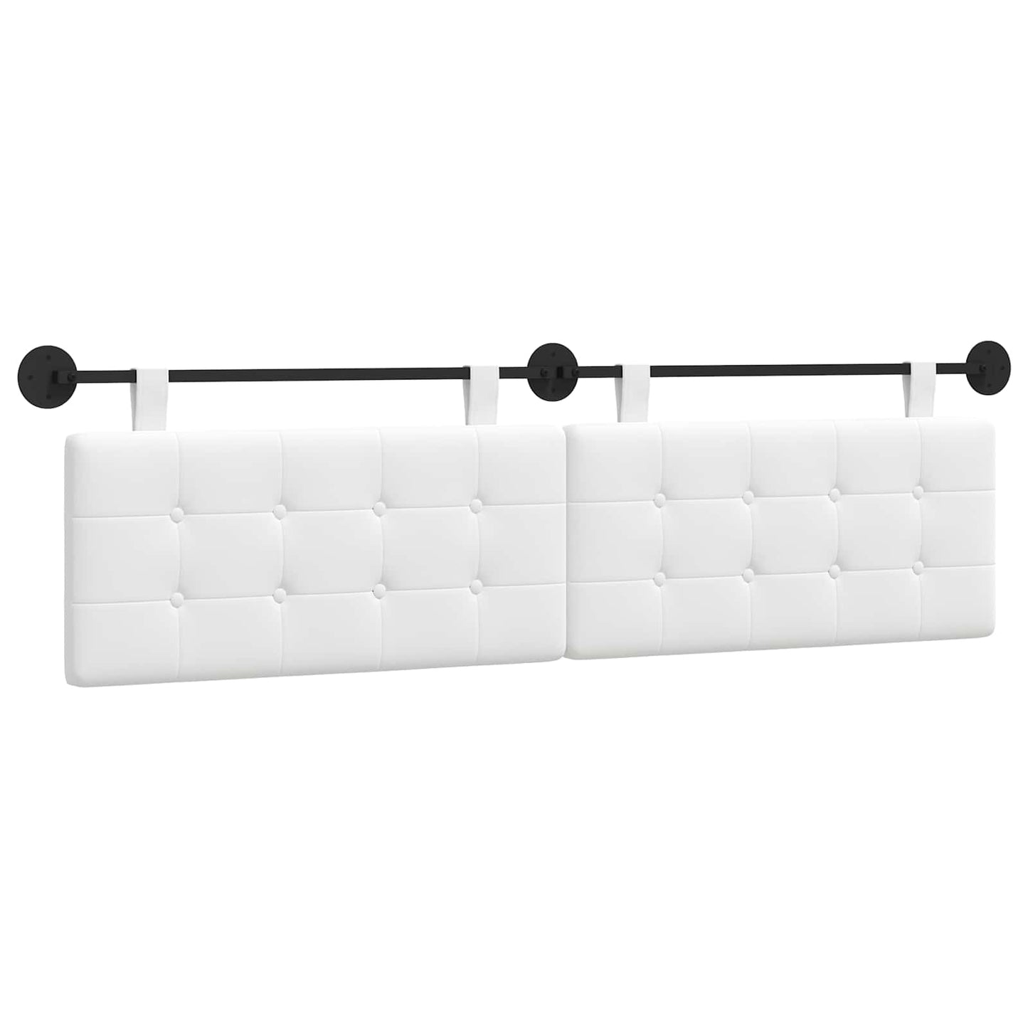 Hängevorderseite Wandmontiert Weiß 190 x 55 x 5 cm Stoff