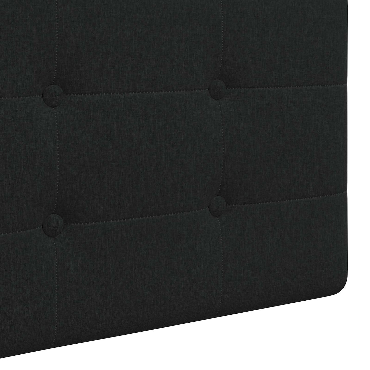 Hängevorderseite Wandmontiert Schwarz 210 x 55 x 5 cm Stoff