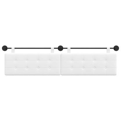 Hängevorderseite Wandmontiert Weiß 210 x 55 x 5 cm Stoff