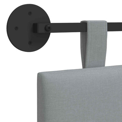 Hängevorderseite Wandmontiert Hellgrau 100 x 55 x 5 cm Stoff