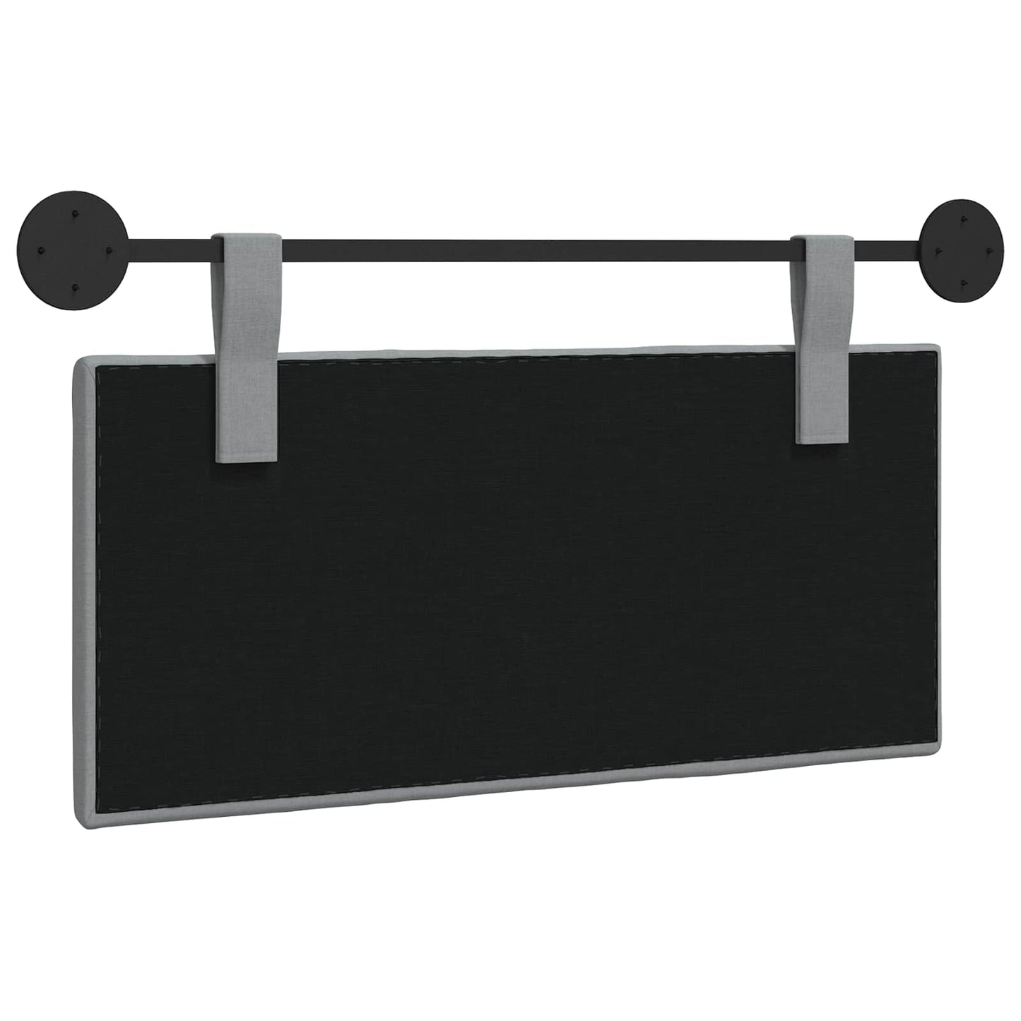 Hängevorderseite Wandmontiert Hellgrau 100 x 55 x 5 cm Stoff