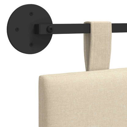 Hängevorderseite Wandmontiert Creme 100 x 55 x 5 cm Stoff