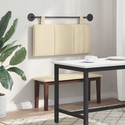 Hängevorderseite Wandmontiert Creme 100 x 55 x 5 cm Stoff