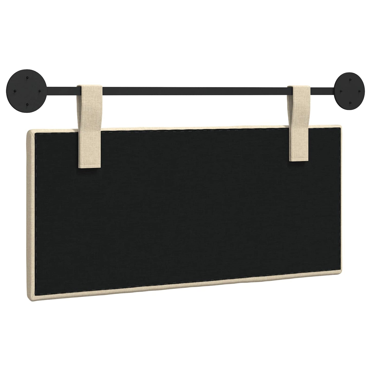 Hängevorderseite Wandmontiert Creme 100 x 55 x 5 cm Stoff