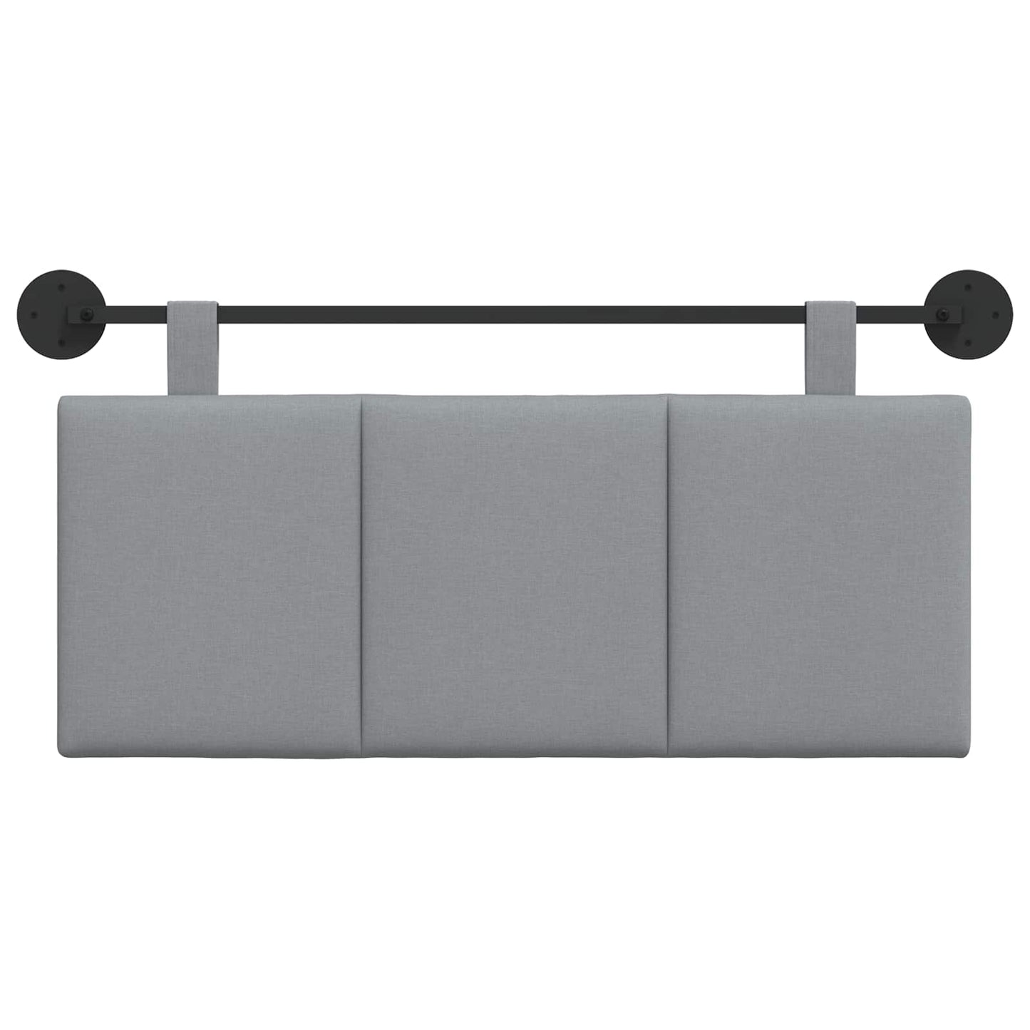 Hängevorderseite Wandmontiert Hellgrau 110 x 55 x 5 cm Stoff