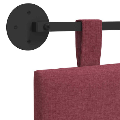 Hängevorderseite Wandmontiert Weinrot 110 x 55 x 5 cm Stoff