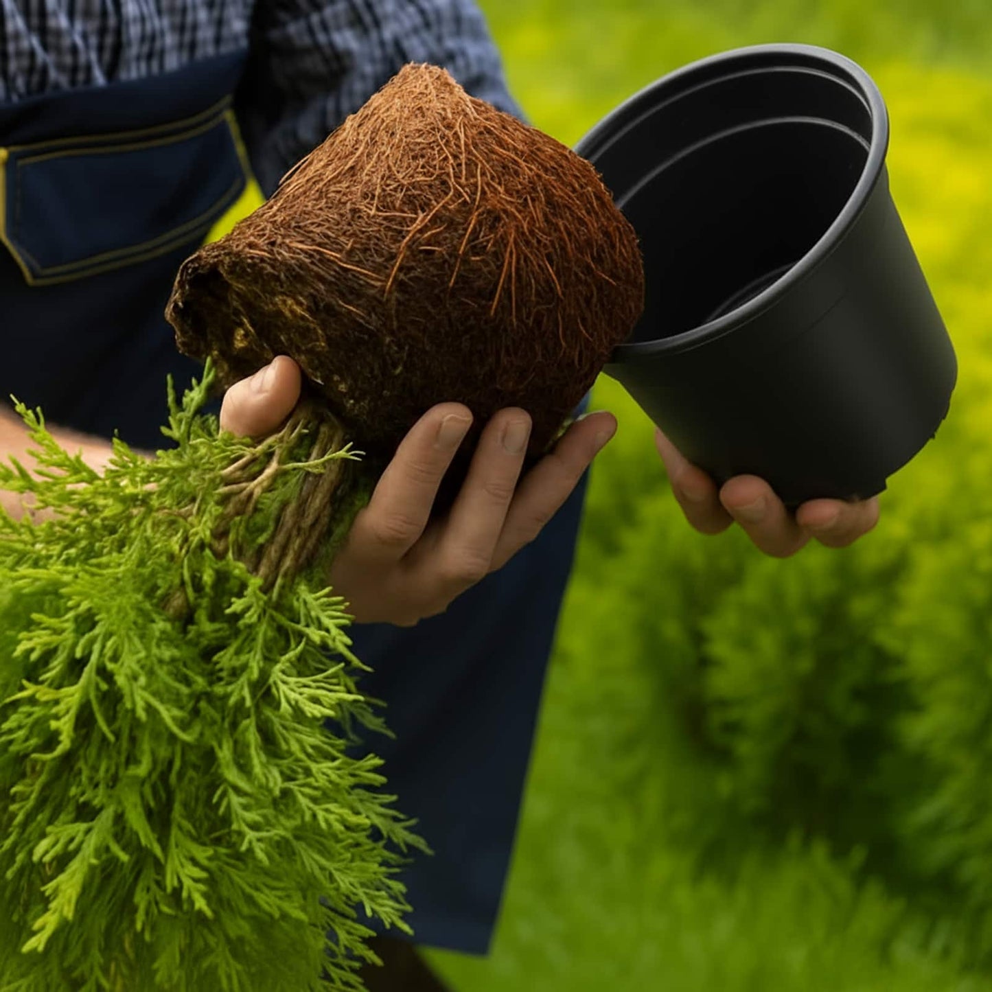 Blumentopf 100 pcs Schwarz Ø 15 x 12,5 cm Kunststoff