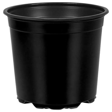 vidaXL Blumentopf 100 pcs Schwarz Ø 15 x 13 cm Kunststoff