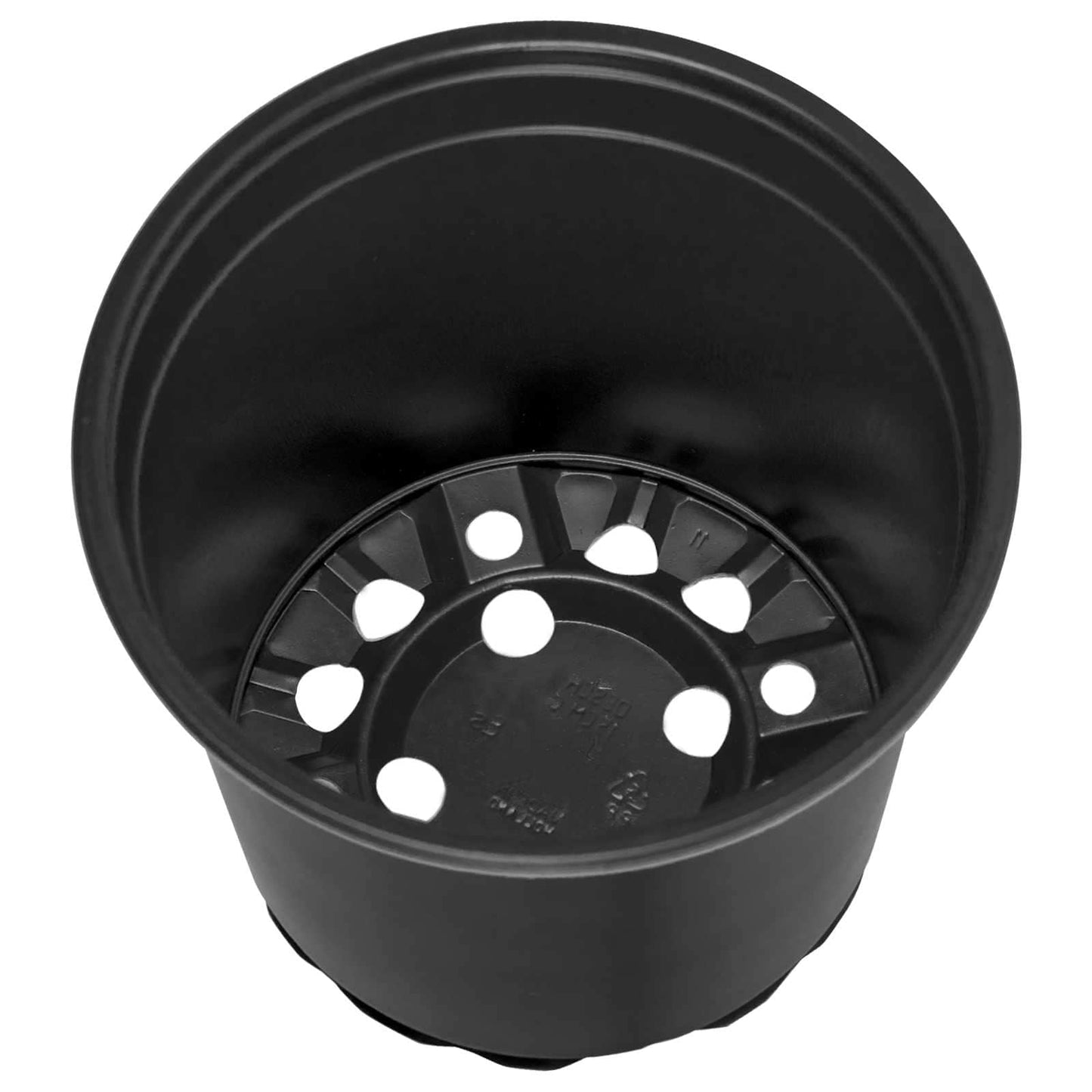 vidaXL Blumentopf 100 pcs Schwarz Ø 15 x 13 cm Kunststoff