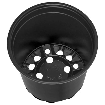 vidaXL Blumentopf 100 pcs Schwarz Ø 15 x 13 cm Kunststoff