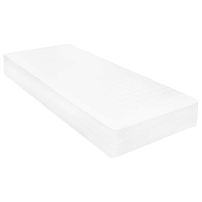 vidaXL Tag-Bett mit Matratze Wachsbraun und Weiß 90 x 200 cm