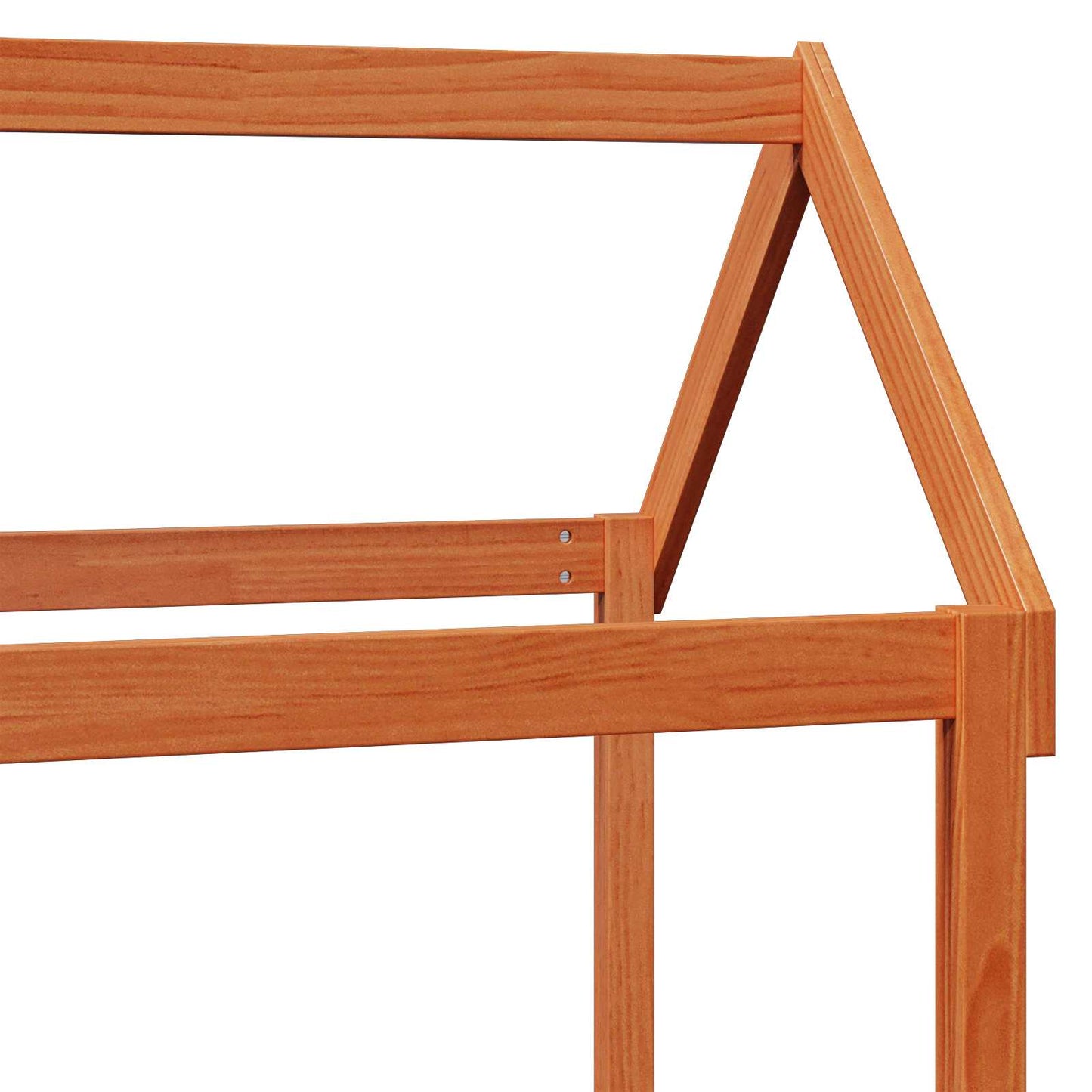 Tagesbett Set 2 pcs Wachsbraun Massives Kiefernholz