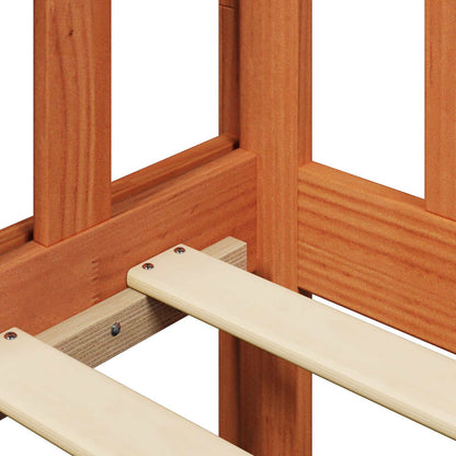 Tagesbett Set 2 pcs Wachsbraun Massives Kiefernholz