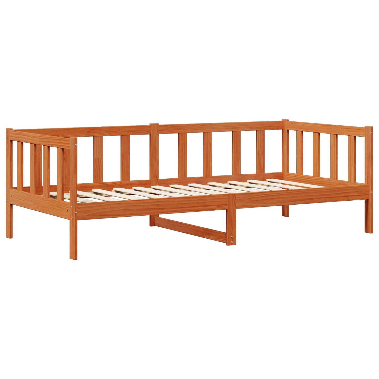 vidaXL Tagesbett Set 2 pcs Wachsbraun Massives Kiefernholz