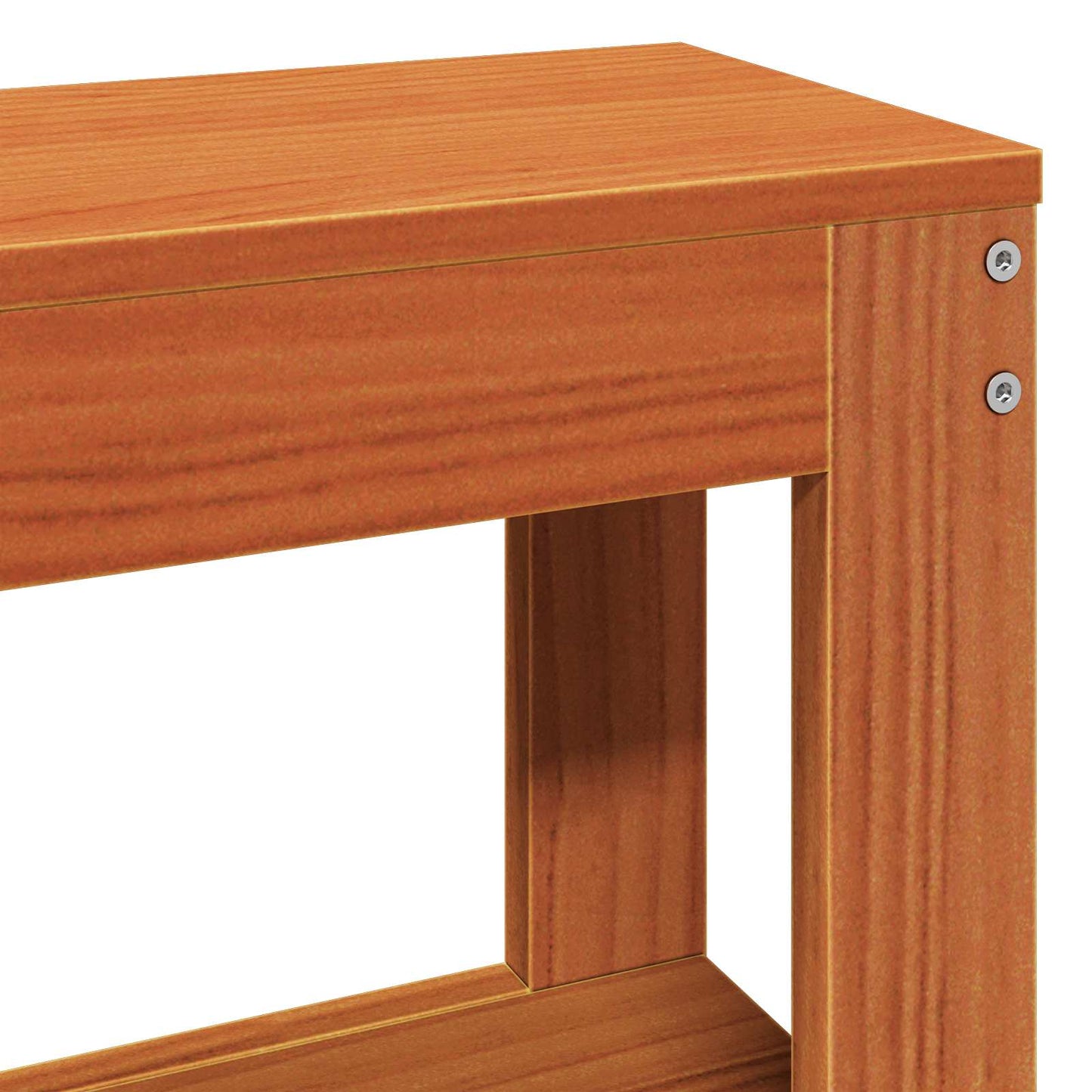 Bettrahmen Wachsbraun 140 x 200 cm Massivholz Kiefer