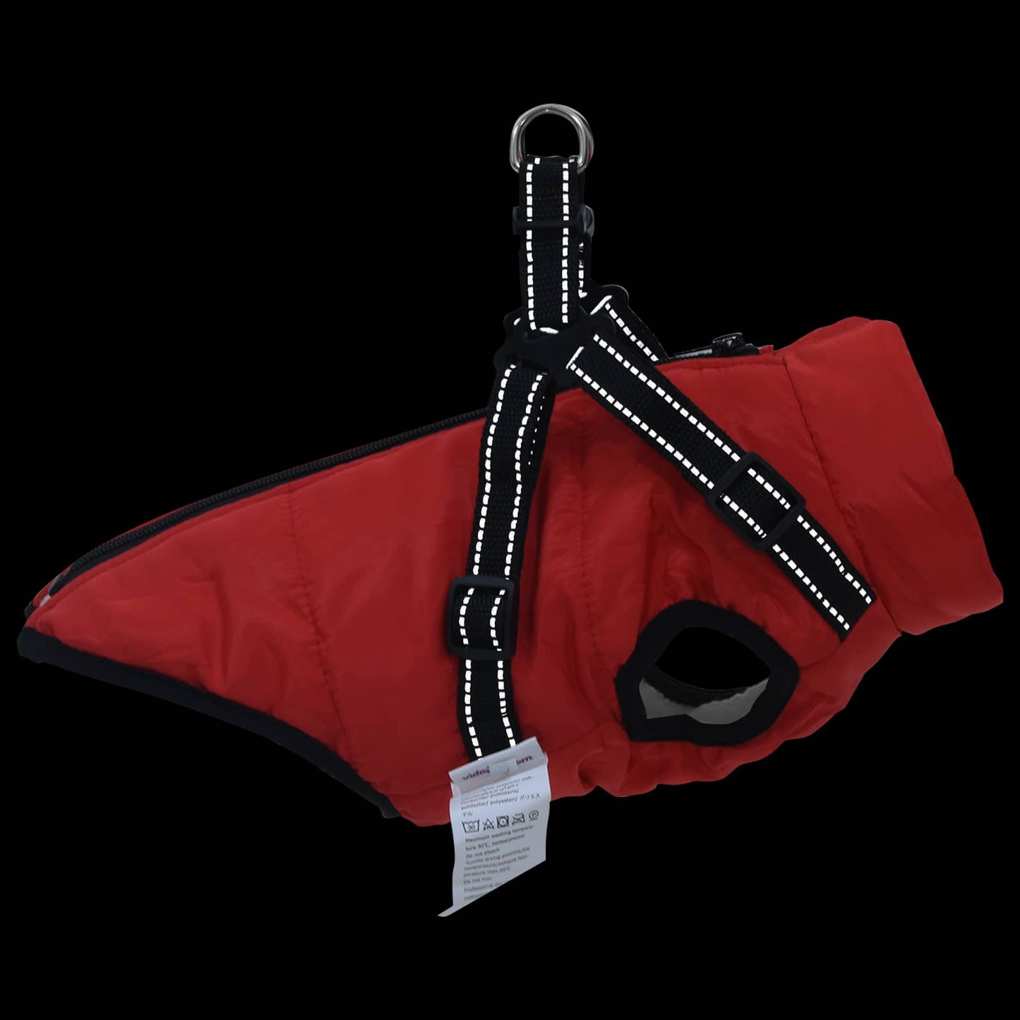 Hundemantel Rot L36 Fleece und Polyester