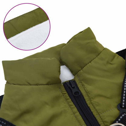 Hundemantel Olivegrün L40 Fleece und Polyester
