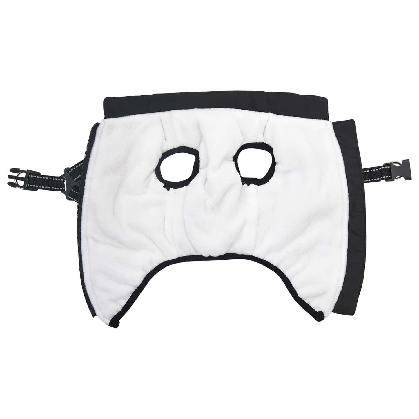 Hundemantel Schwarz L32 Fleece und Polyester