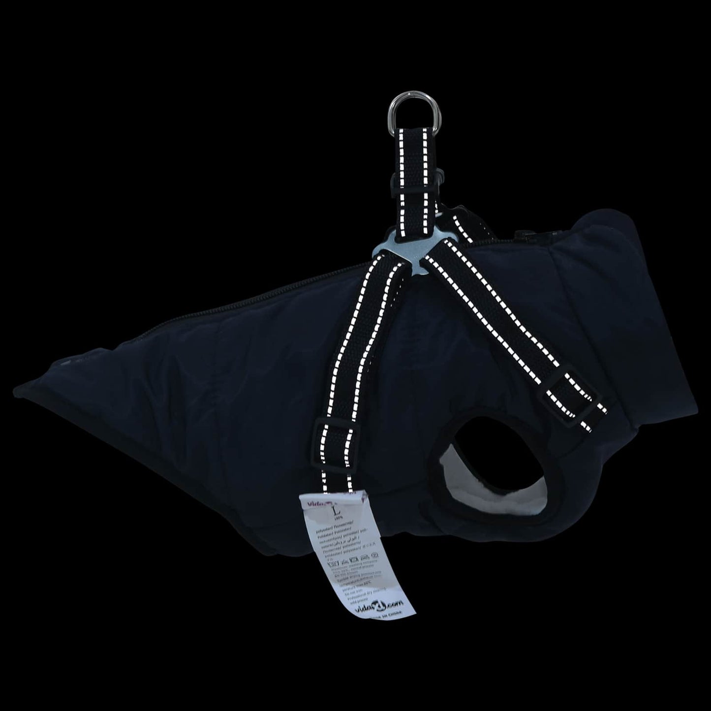 Hundemantel Marineblau L24 Fleece und Polyester