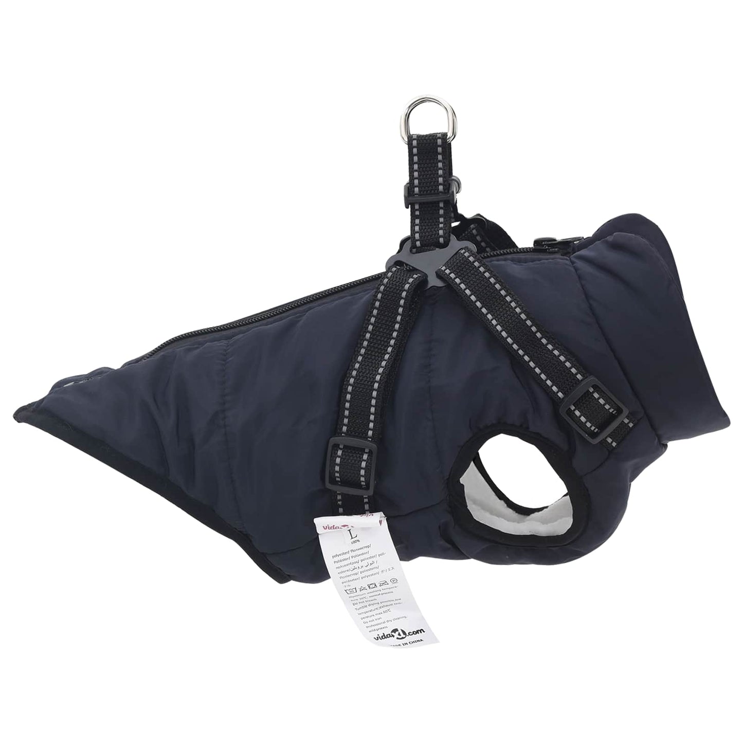 Hundemantel Marineblau L28 Fleece und Polyester