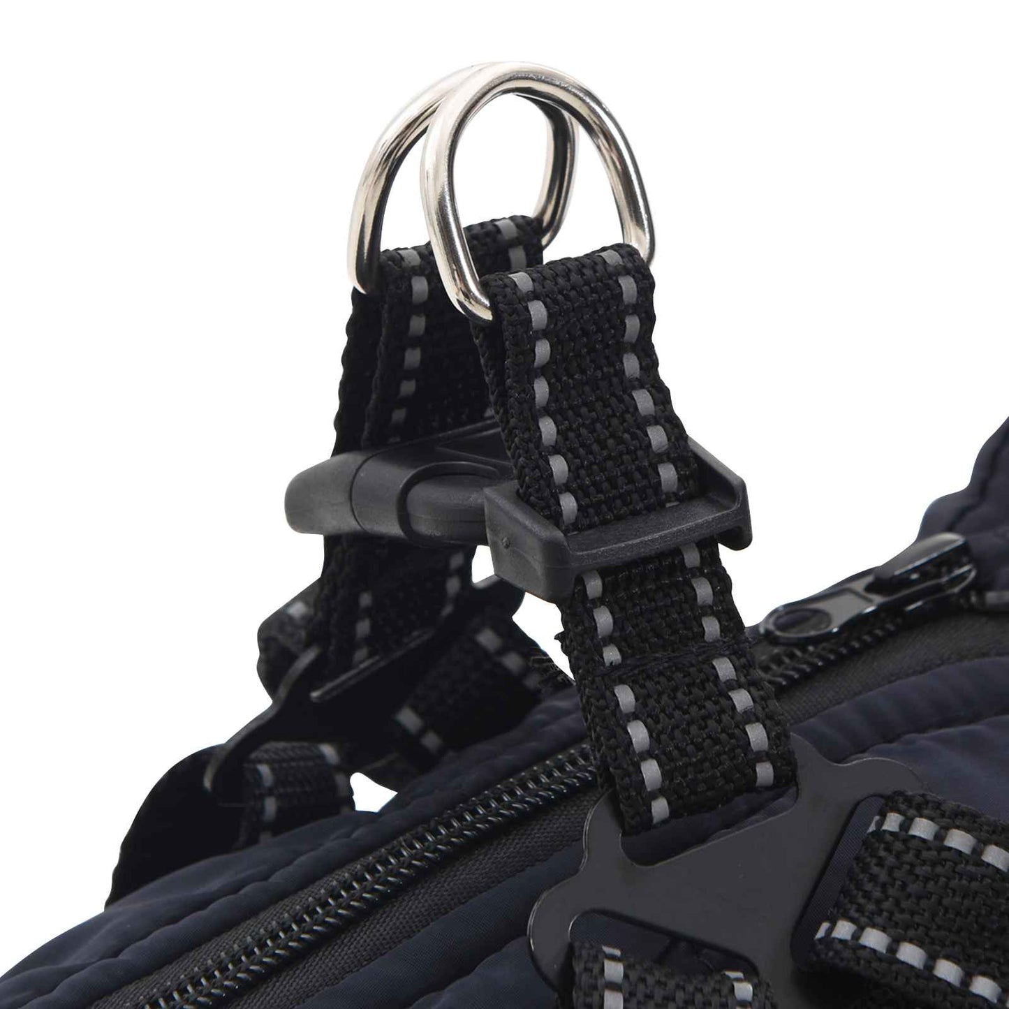 Hundemantel Marineblau L32 Fleece und Polyester