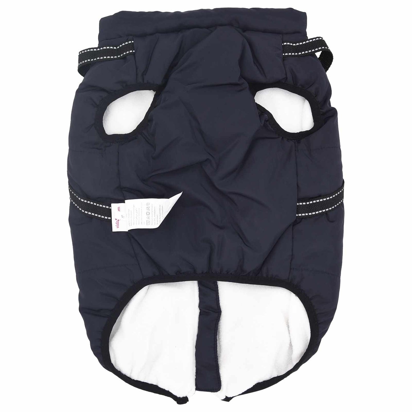 Hundemantel Marineblau L48 Fleece und Polyester