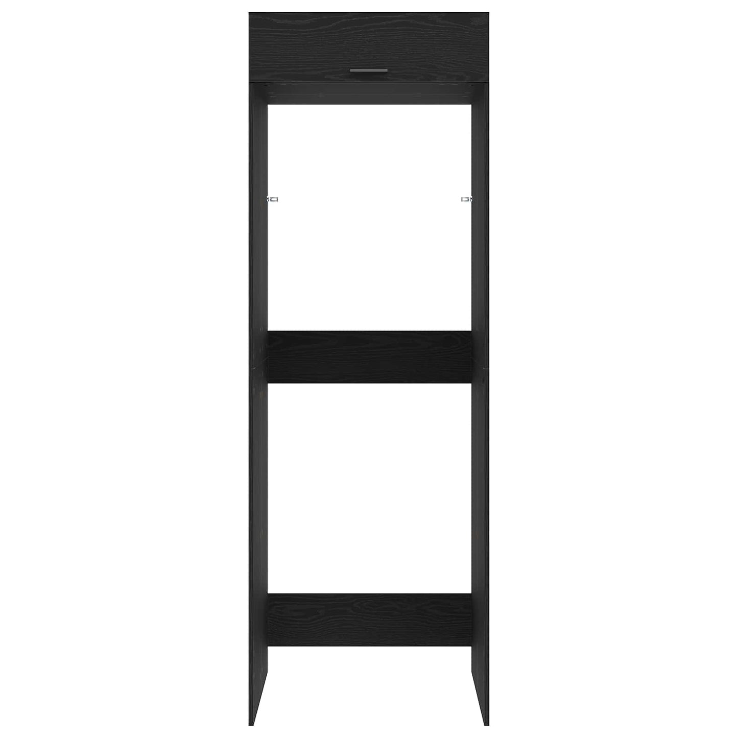 vidaXL Waschmaschinen-Schrank Schwarz Eichen-Optik 67,5 x 68 x 200 cm