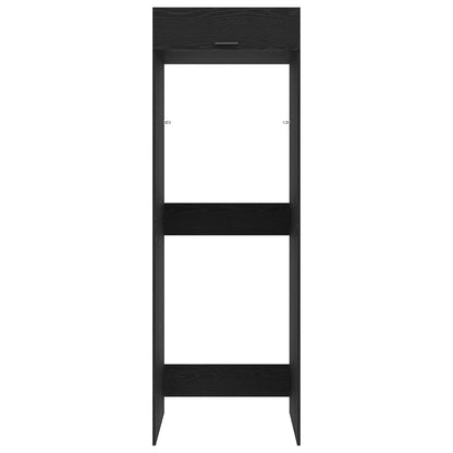 vidaXL Waschmaschinen-Schrank Schwarz Eichen-Optik 67,5 x 68 x 200 cm