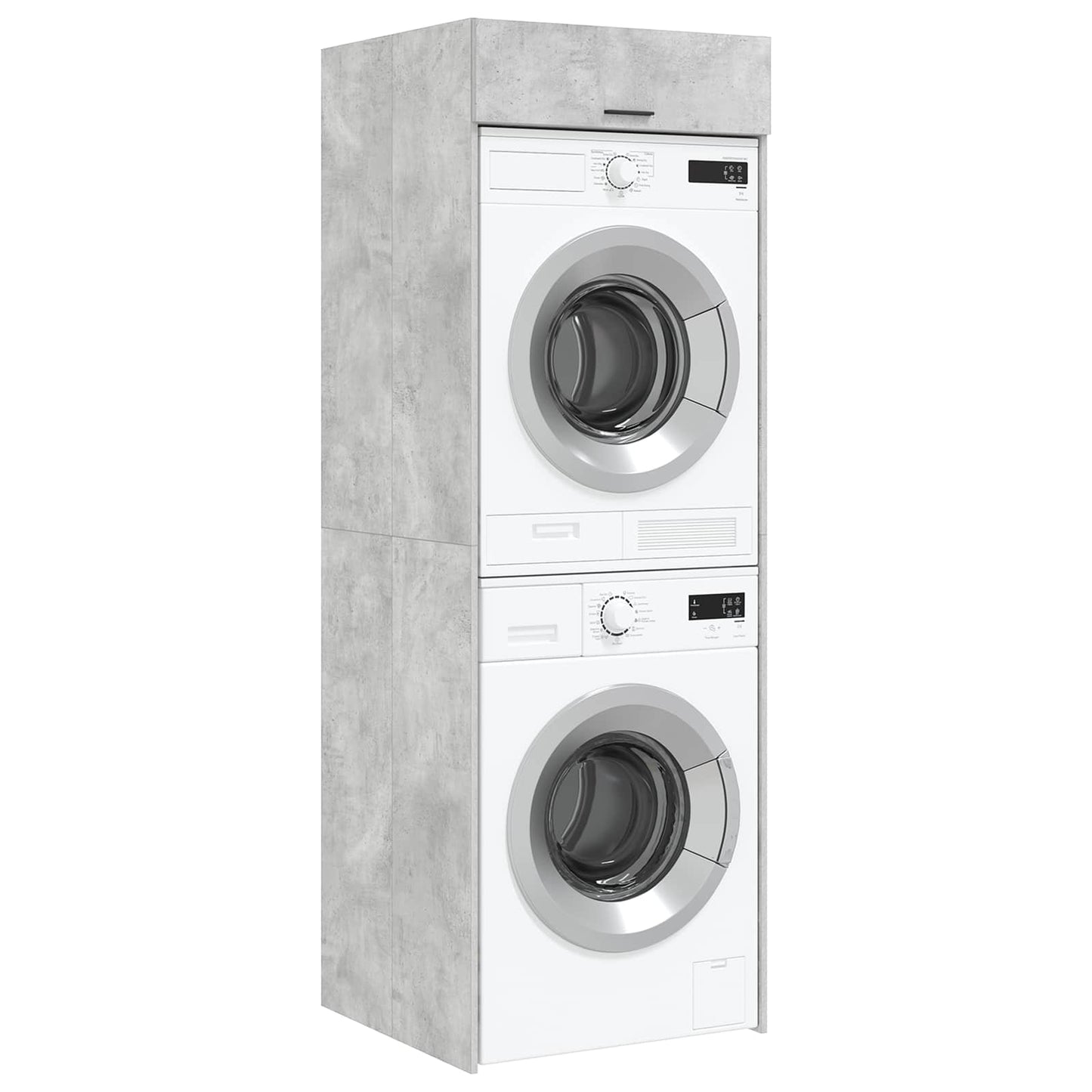 vidaXL Waschmaschinen-Schrank Beton 67,5 x 68 x 200 cm Holzwerkstoff